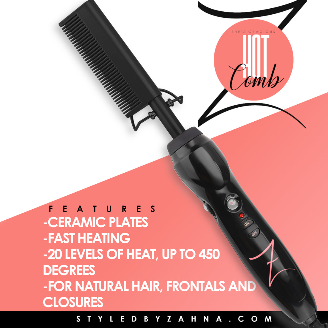 Introducing the SBZ Hot Comb | The Tool every Hair Styist needs