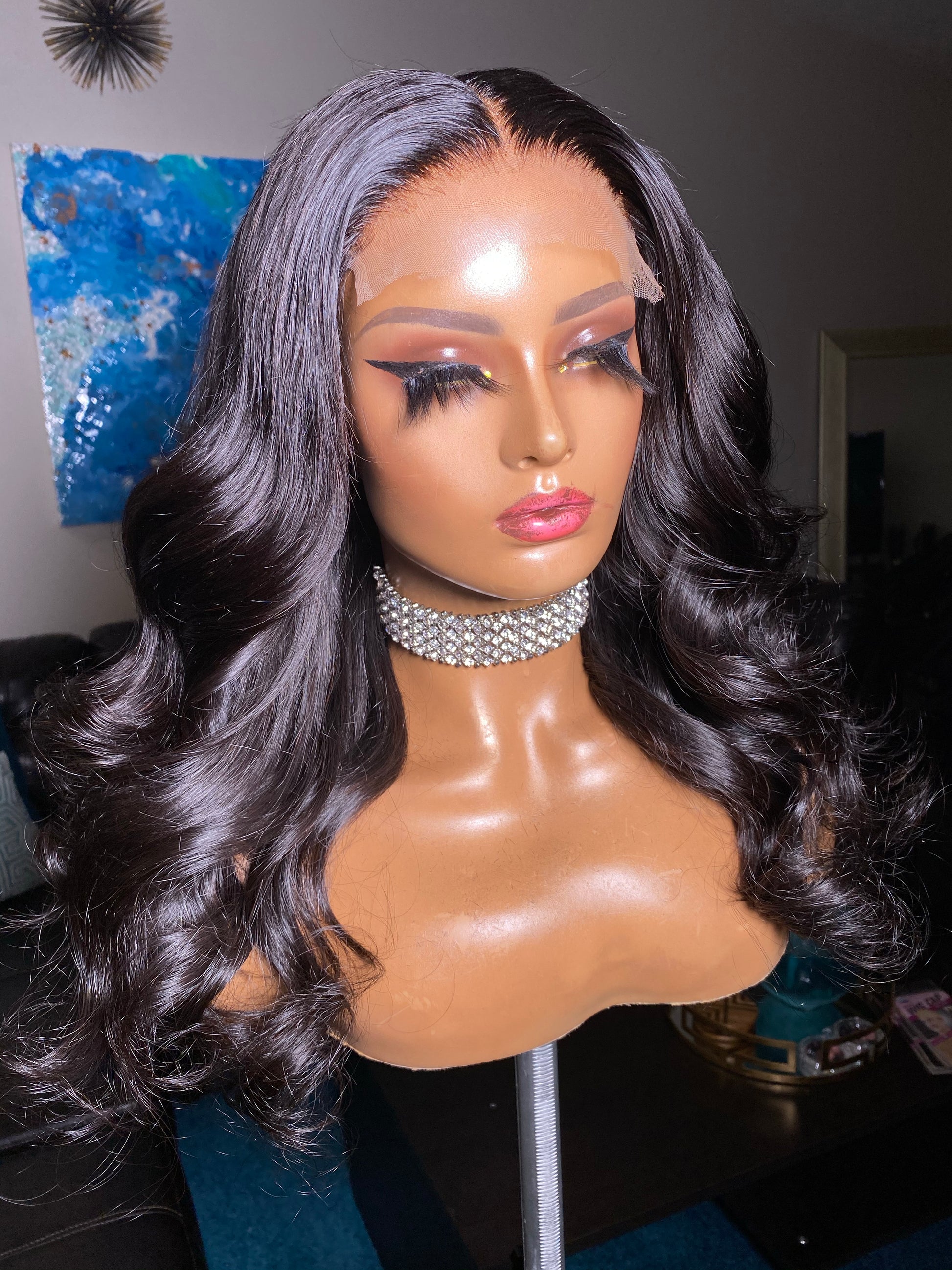 Ashley- 18 inch Indonesian Wave with 5x5 closure Size Medium - Styled By Zahna